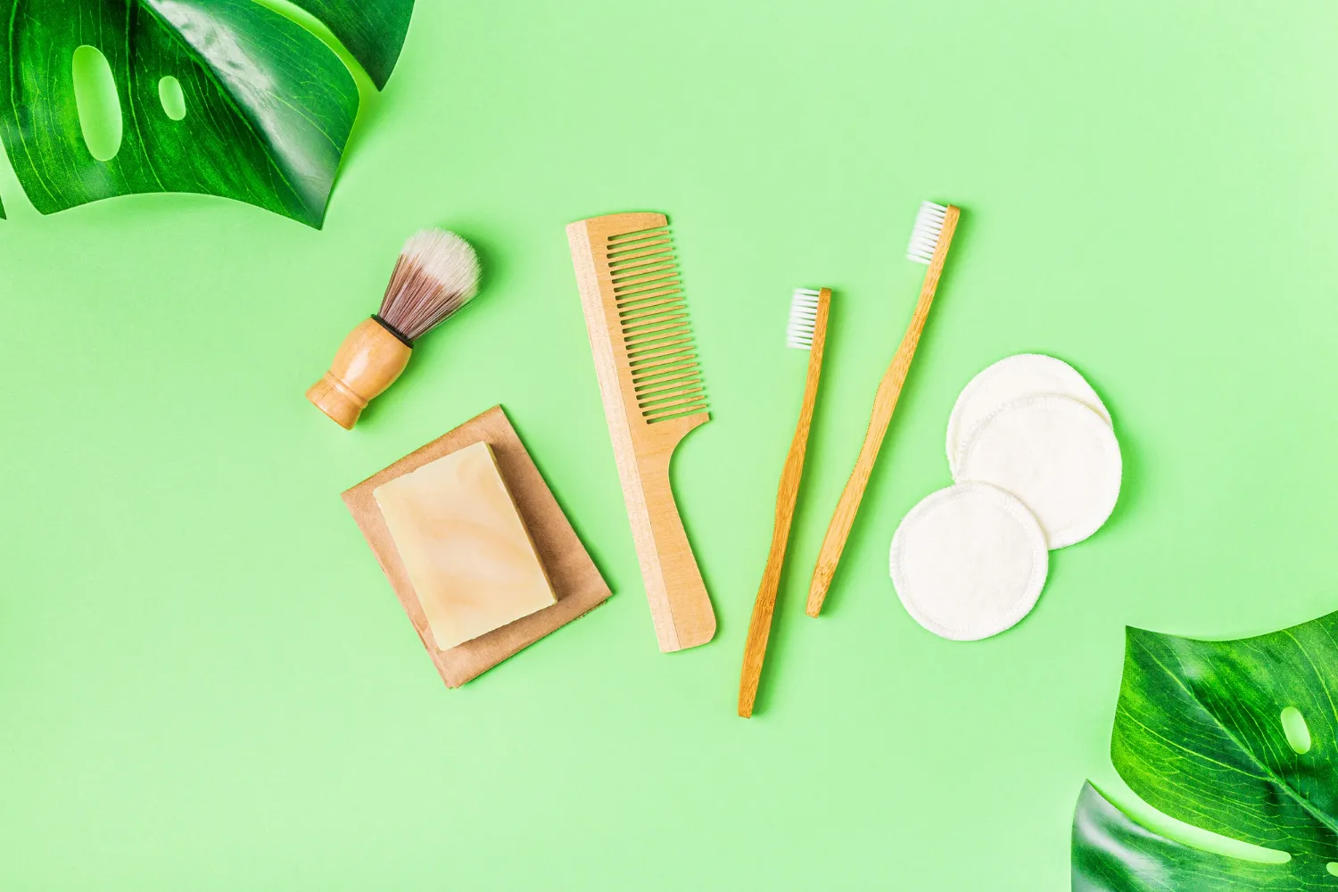 Eco-friendly home products displayed in a sustainable lifestyle setting.